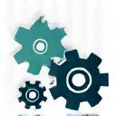 A set of gears working together smoothly.